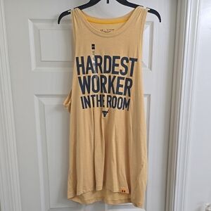 Under Armour Graphic Tank in Light Yellow